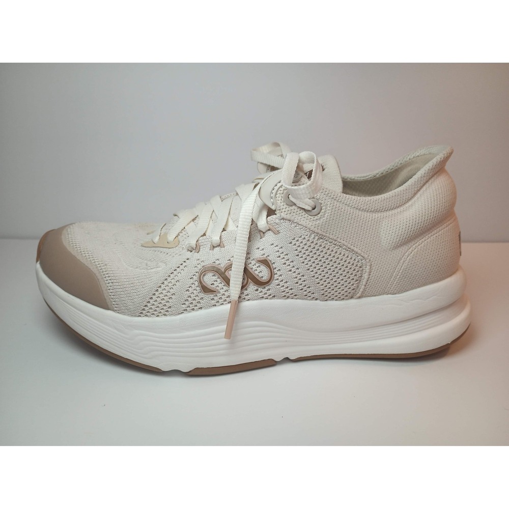 SAYSH One Womens Cream Sand Knit Running Training Sneakers Shoes 7.5